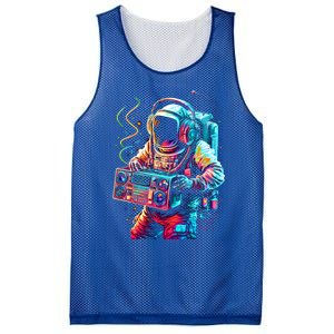 Funky Boombox Astronaut In Space Graphic And Teens Gift Mesh Reversible Basketball Jersey Tank