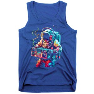 Funky Boombox Astronaut In Space Graphic And Teens Gift Tank Top