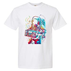 Funky Boombox Astronaut In Space Graphic And Teens Gift Garment-Dyed Heavyweight T-Shirt