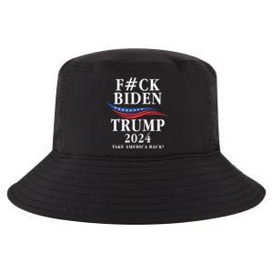 Fuck Biden American President Donald Trump 2024 Election US Flag Cool Comfort Performance Bucket Hat