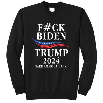 Fuck Biden American President Donald Trump 2024 Election US Flag Sweatshirt