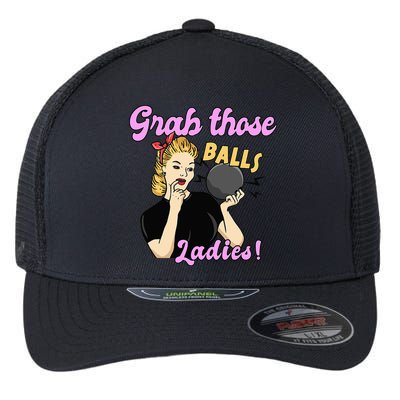 Funny Bowling Art For Bowler Ball Bowling Lover Flexfit Unipanel Trucker Cap