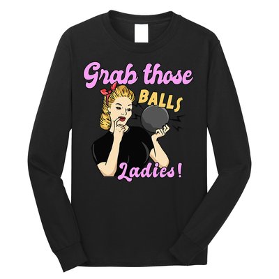 Funny Bowling Art For Bowler Ball Bowling Lover Long Sleeve Shirt