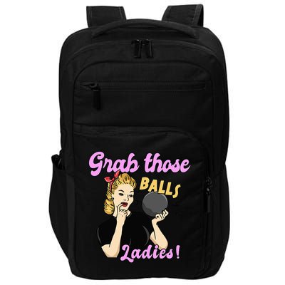 Funny Bowling Art For Bowler Ball Bowling Lover Impact Tech Backpack
