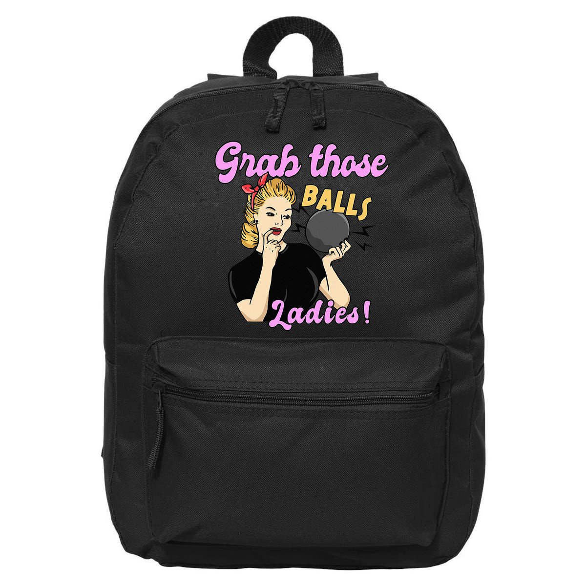 Funny Bowling Art For Bowler Ball Bowling Lover 16 in Basic Backpack