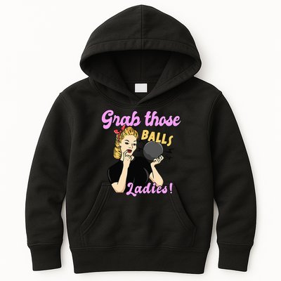Funny Bowling Art For Bowler Ball Bowling Lover Kids Hoodie