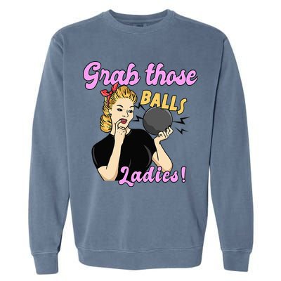 Funny Bowling Art For Bowler Ball Bowling Lover Garment-Dyed Sweatshirt