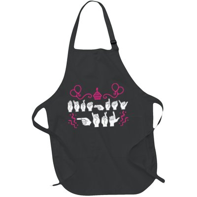 funny Birthday ASL American Sign Language Apron