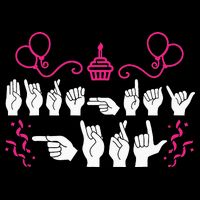 funny Birthday ASL American Sign Language Impact Tech Backpack