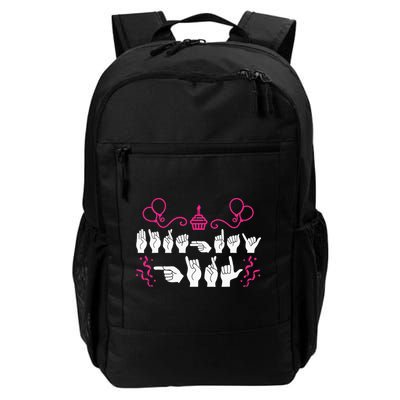 funny Birthday ASL American Sign Language Backpack