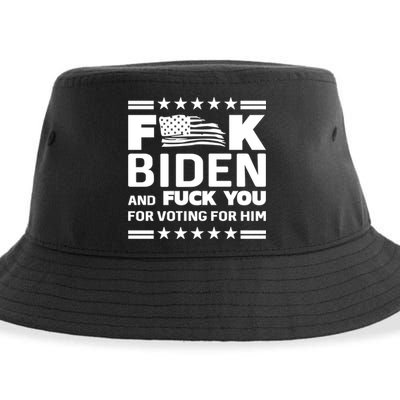 F*ucK Biden And F You For Voting For Him Sustainable Bucket Hat