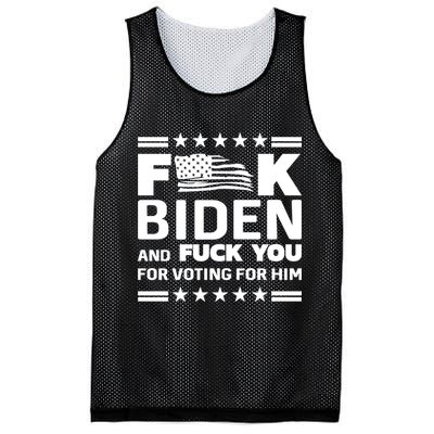 F*ucK Biden And F You For Voting For Him Mesh Reversible Basketball Jersey Tank