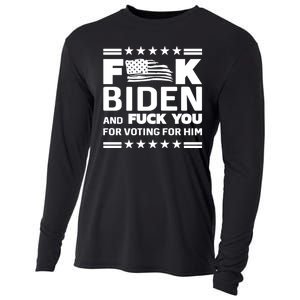 F*ucK Biden And F You For Voting For Him Cooling Performance Long Sleeve Crew