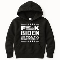 F*ucK Biden And F You For Voting For Him Kids Hoodie