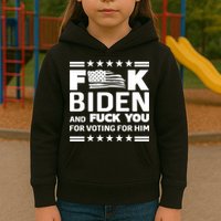 F*ucK Biden And F You For Voting For Him Kids Hoodie