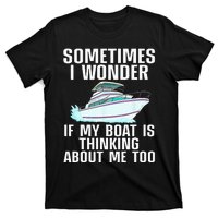 Funny Boat Art For Men Women Boating Watercraft Boat Owner T-Shirt