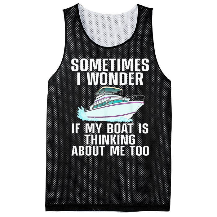 Funny Boat Art For Men Women Boating Watercraft Boat Owner Mesh Reversible Basketball Jersey Tank