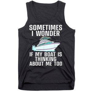 Funny Boat Art For Men Women Boating Watercraft Boat Owner Tank Top