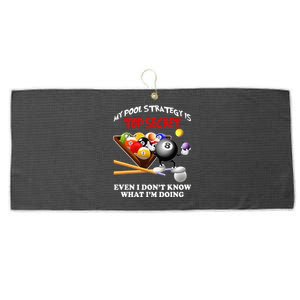 Funny Billiards Art For Men Women Billiards Pool Players Large Microfiber Waffle Golf Towel