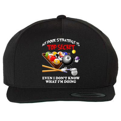 Funny Billiards ArtFor Men Women Billiards Pool Players Wool Snapback Cap