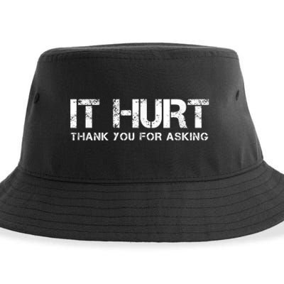 Funny Broken Arm Or Broken Leg Sustainable Bucket Hat