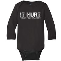 Funny Broken Arm Or Broken Leg Baby Long Sleeve Bodysuit