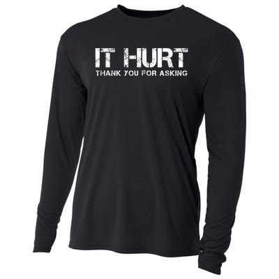 Funny Broken Arm Or Broken Leg Cooling Performance Long Sleeve Crew