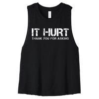 Funny Broken Arm Or Broken Leg Women's Racerback Cropped Tank