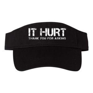 Funny Broken Arm Or Broken Leg Valucap Bio-Washed Visor