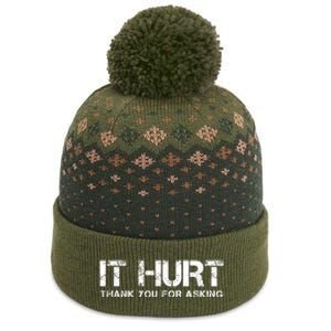 Funny Broken Arm Or Broken Leg The Baniff Cuffed Pom Beanie