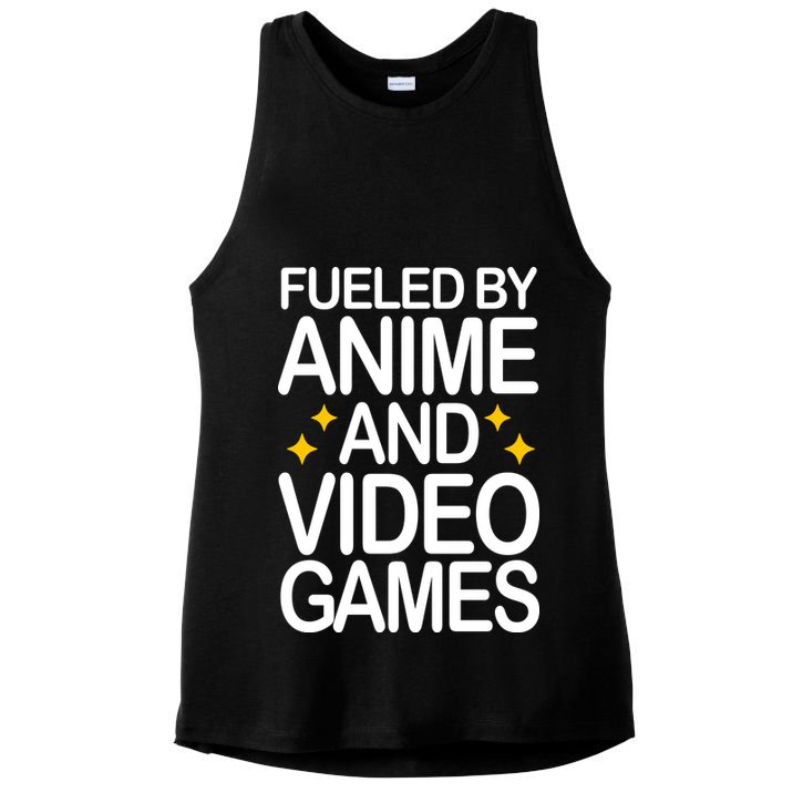 Fueled By Anime And Video Games Gaming Ladies PosiCharge Tri-Blend Wicking Tank