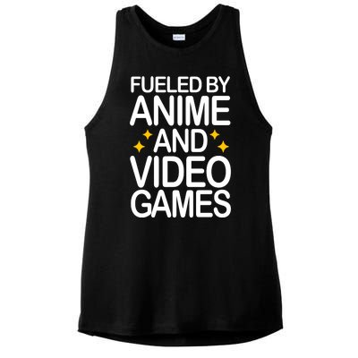 Fueled By Anime And Video Games Gaming Ladies PosiCharge Tri-Blend Wicking Tank