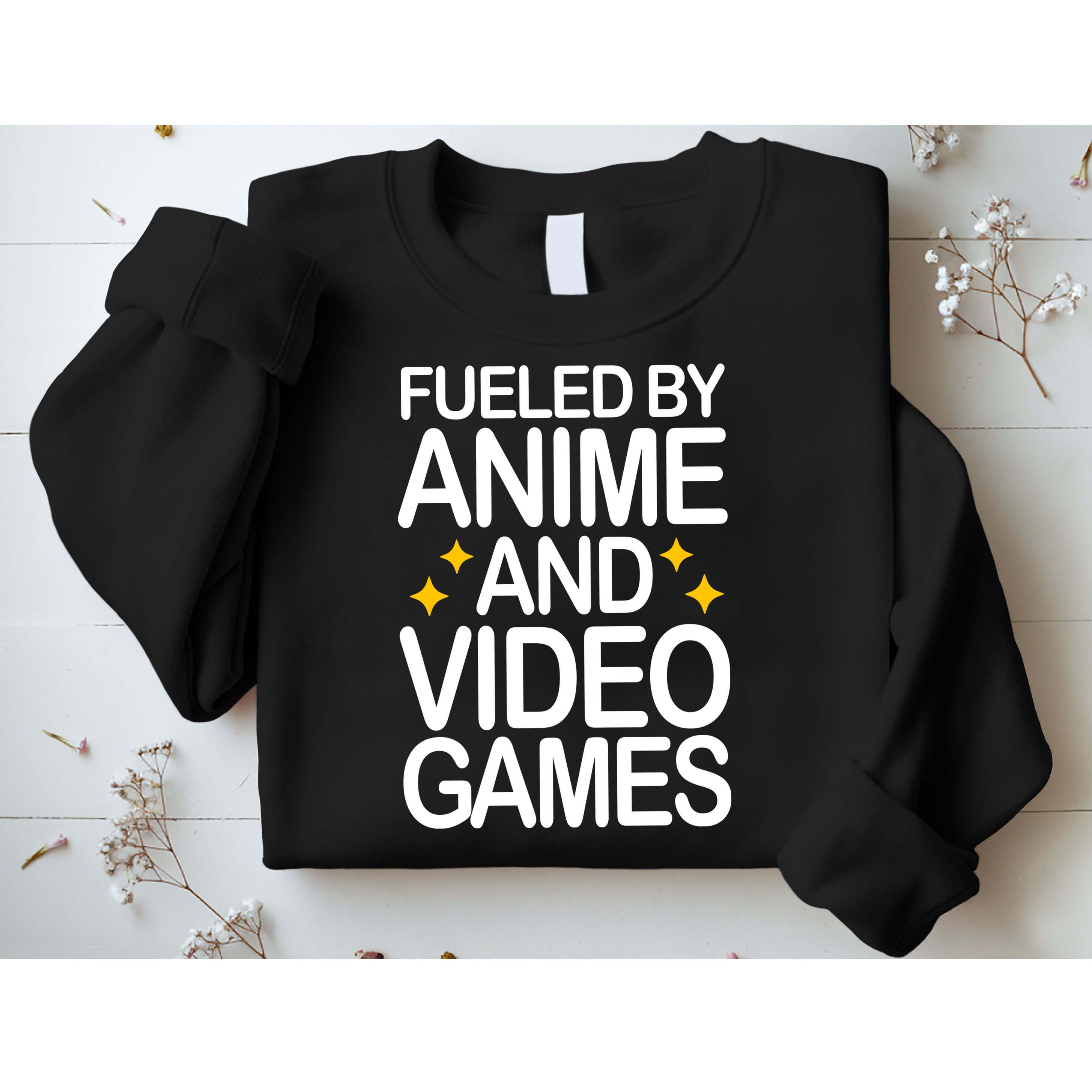 Fueled By Anime And Video Games Gaming Sweatshirt