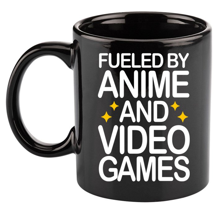 Fueled By Anime And Video Games Gaming 11oz C Handle Ceramic Mug