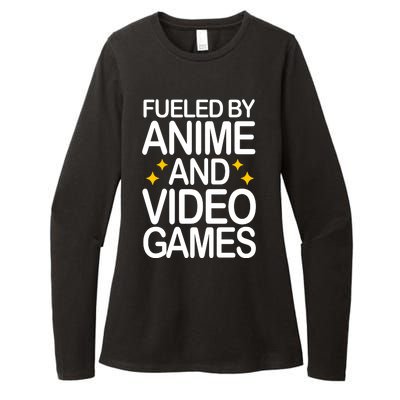 Fueled By Anime And Video Games Gaming Womens CVC Long Sleeve Shirt