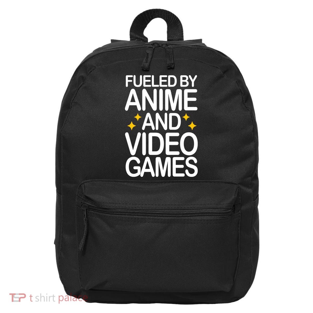 Fueled By Anime And Video Games Gaming 16 in Basic Backpack