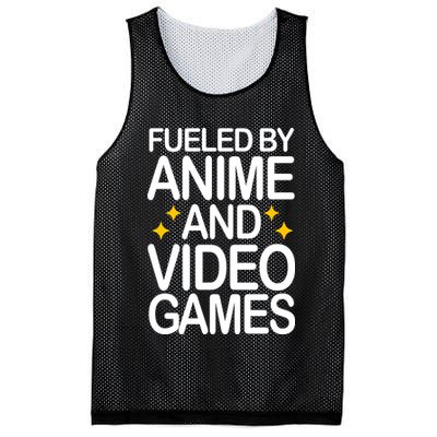 Fueled By Anime And Video Games Gaming Mesh Reversible Basketball Jersey Tank