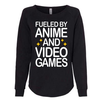 Fueled By Anime And Video Games Gaming Womens California Wash Sweatshirt