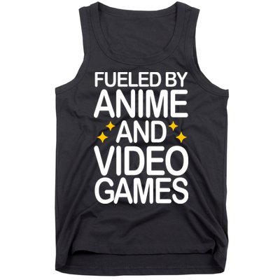 Fueled By Anime And Video Games Gaming Tank Top