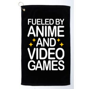 Fueled By Anime And Video Games Gaming Platinum Collection Golf Towel