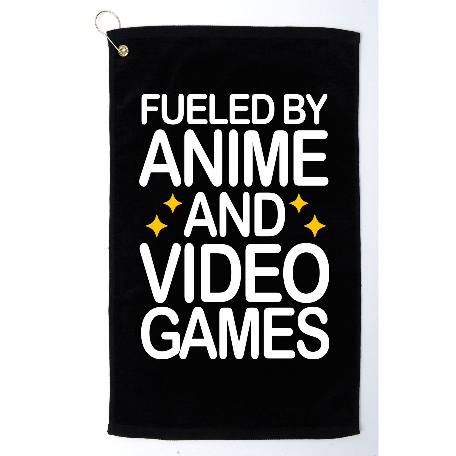 Fueled By Anime And Video Games Gaming Golf Towel