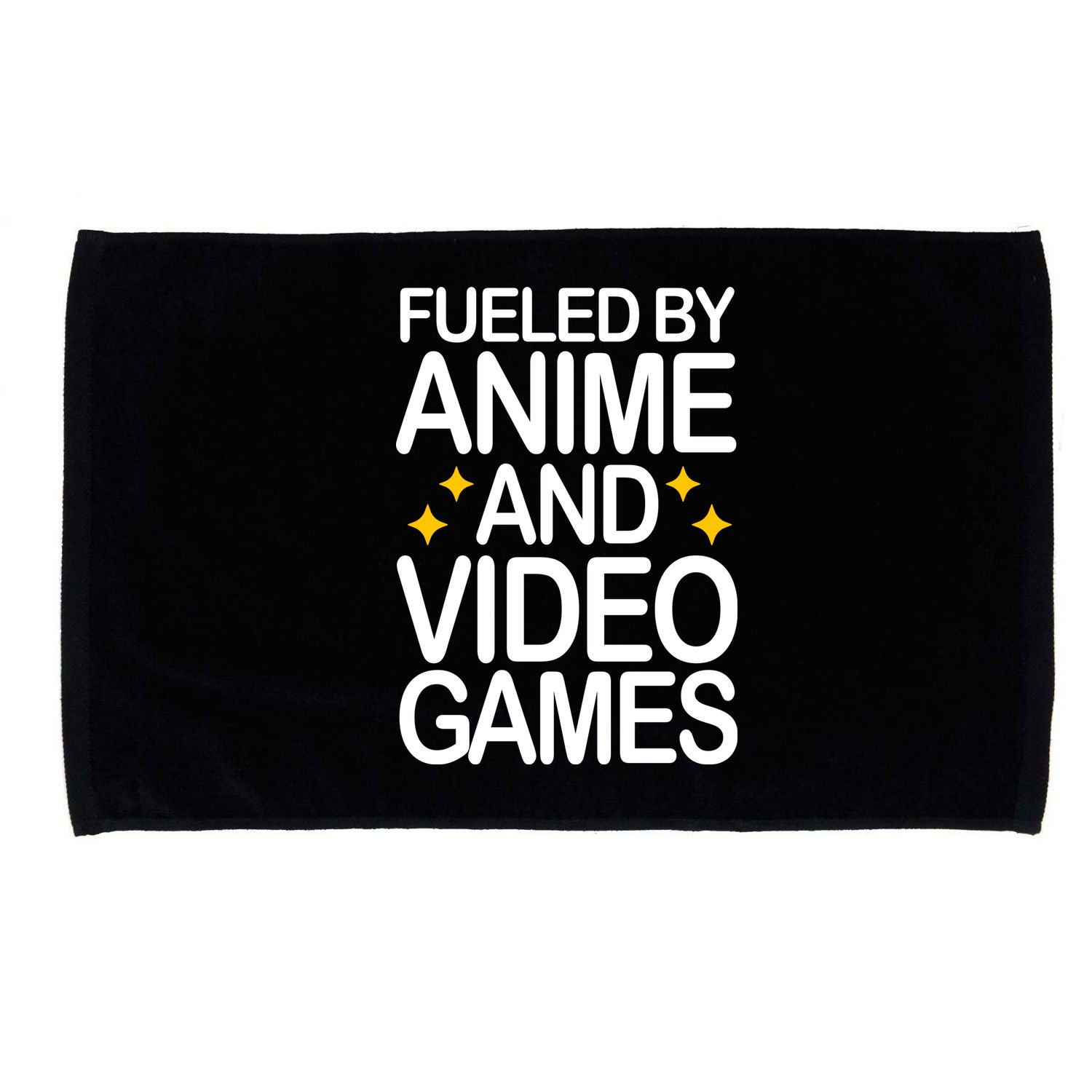 Fueled By Anime And Video Games Gaming Microfiber Hand Towel