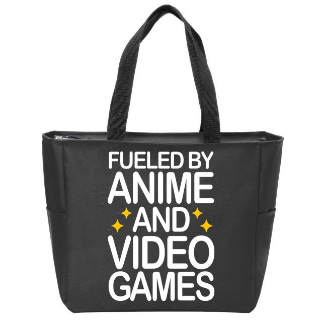 Fueled By Anime And Video Games Gaming Zip Tote Bag