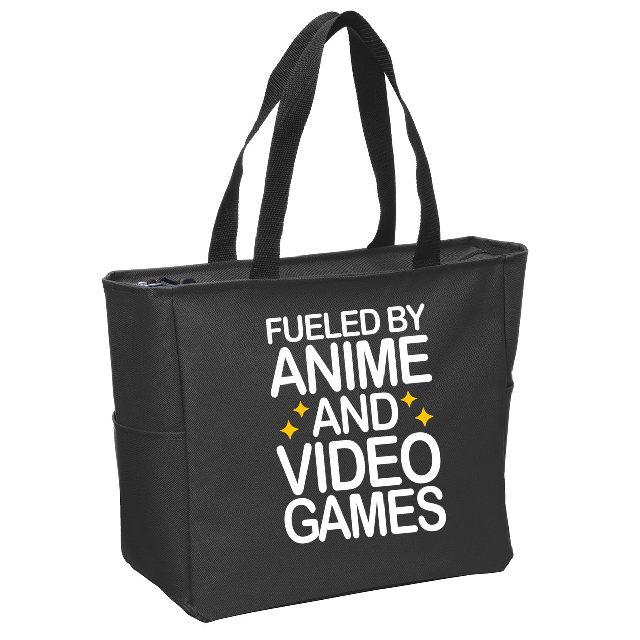 Fueled By Anime And Video Games Gaming Zip Tote Bag