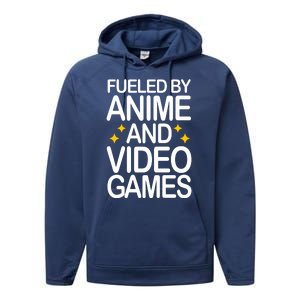 Fueled By Anime And Video Games Gaming Performance Fleece Hoodie