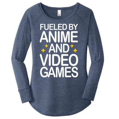 Fueled By Anime And Video Games Gaming Women's Perfect Tri Tunic Long Sleeve Shirt