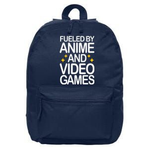 Fueled By Anime And Video Games Gaming 16 in Basic Backpack