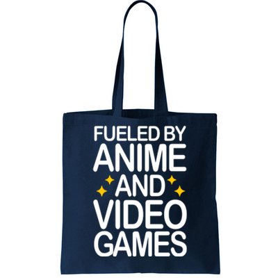 Fueled By Anime And Video Games Gaming Tote Bag