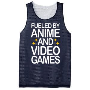 Fueled By Anime And Video Games Gaming Mesh Reversible Basketball Jersey Tank