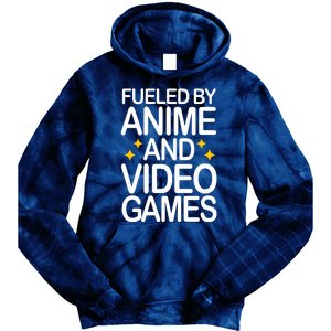 Fueled By Anime And Video Games Gaming Tie Dye Hoodie